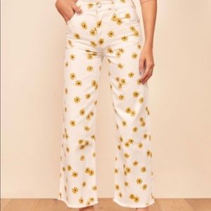 Reformation Dazed White Fawcett Jeans